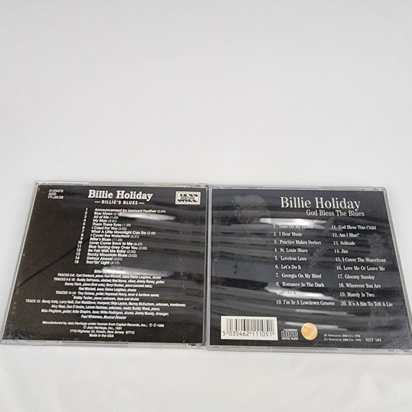 Billie's Blues And God Bless The Blues 2 Cds  by Billie Holiday  jazz heritage - Picture 2 of 4